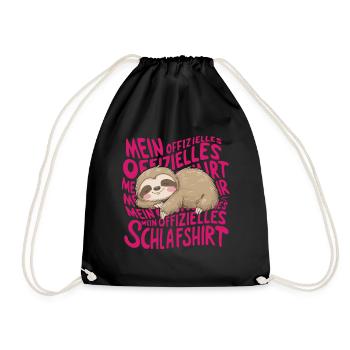 Ma chemise de nuit officielle - Sac de sport léger - noir - Devant