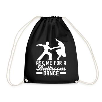 Ballroom Dance Ballroom Dancers Ballroom Dancers - Drawstring Bag - black - Front