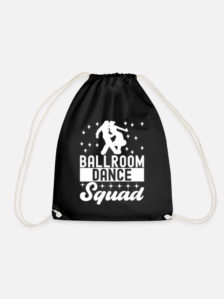Ballroom Dance Ballroom Dancers Ballroom Dancers - Drawstring Bag - black