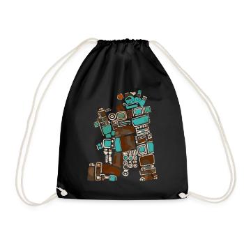 Mayan God Mayan Mythology Itzamna - Drawstring Bag - black - Front