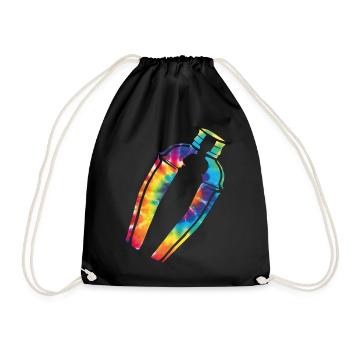 Bartender Mixologist Tie Dye - Turnbeutel - Schwarz - Vorne