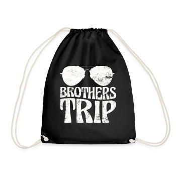 Sibling Brothers Journey - Drawstring Bag - black - Front