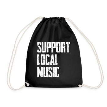 Soutenez la musique locale - Sac de sport léger - noir - Devant
