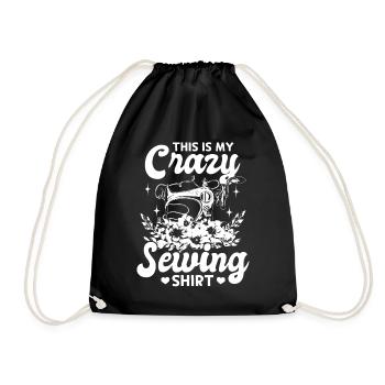 C’est ma chemise de couture folle Couture drôle de couture - Sac de sport léger - noir - Devant