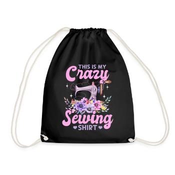 C’est ma chemise de couture folle Funny Sewing Lover - Sac de sport léger - noir - Devant