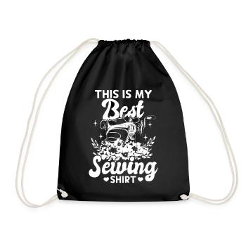 C’est ma meilleure chemise de couture Funny Sewing Seamstre - Sac de sport léger - noir - Devant