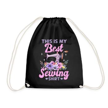 C’est ma meilleure chemise de couture Funny Sewing Lover - Sac de sport léger - noir - Devant