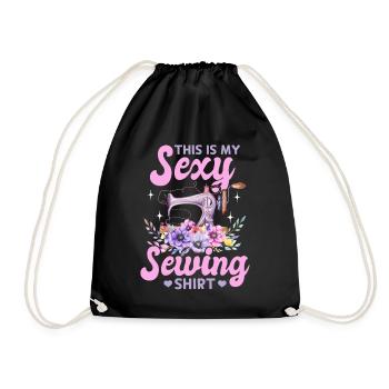 C’est ma chemise de couture sexy Funny Sewing Lover - Sac de sport léger - noir - Devant