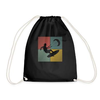 Kitesurf Kiteboard Kitesurfing Kite Surf Board - Sac de sport léger - noir - Devant