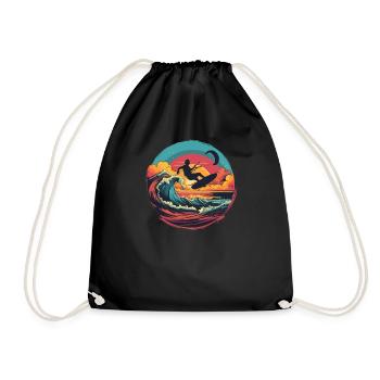 Kitesurf Kiteboards Kitesurfing Kite Surf Board - Sac de sport léger - noir - Devant