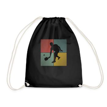 Pickleball Player Pickleball Balls Game - Drawstring Bag - black - Front