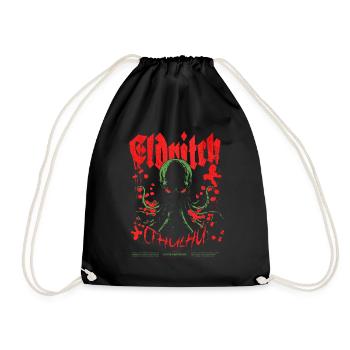 Eldritch Cthulhu Cult Lovecraft Necronomicon - Drawstring Bag - black - Front