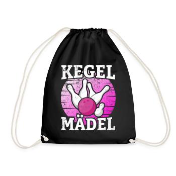 Kegel Mädel - Turnbeutel - Schwarz - Vorne