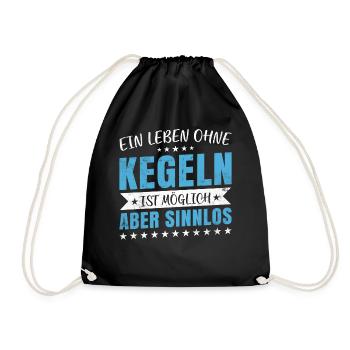 Une vie sans quilles est possible mais inutile - - Sac de sport léger - noir - Devant