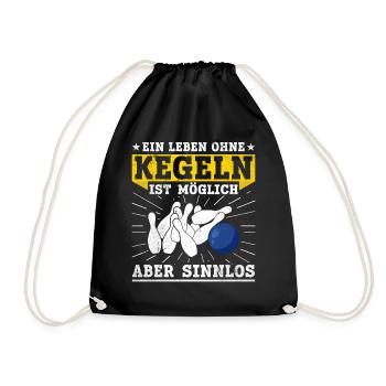 Une vie sans quilles est possible mais inutile - - Sac de sport léger - noir - Devant