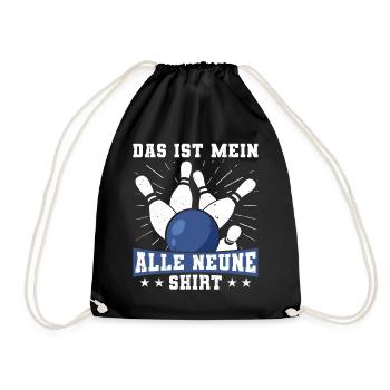 Funny saying for sports bowlers - that's mine - Drawstring Bag - black - Front