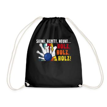 Sieme, eighth, nine... Wood, wood, wood for - Drawstring Bag - black - Front