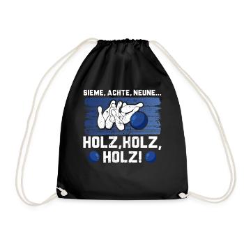 Sieme, huitième, neuf... Du bois, du bois, du bois pour - Sac de sport léger - noir - Devant