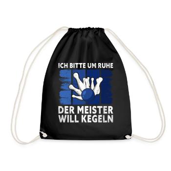 Je supplie le silence, le maître veut jouer aux quilles, - - Sac de sport léger - noir - Devant