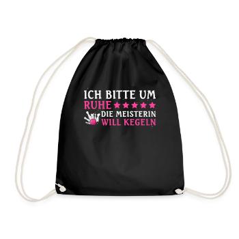 Je demande le silence, le maître veut jouer aux quilles, - - Sac de sport léger - noir - Devant