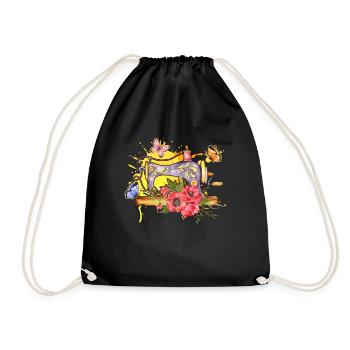 Couturière Sewing Lover Machine à coudre - Sac de sport léger - noir - Devant