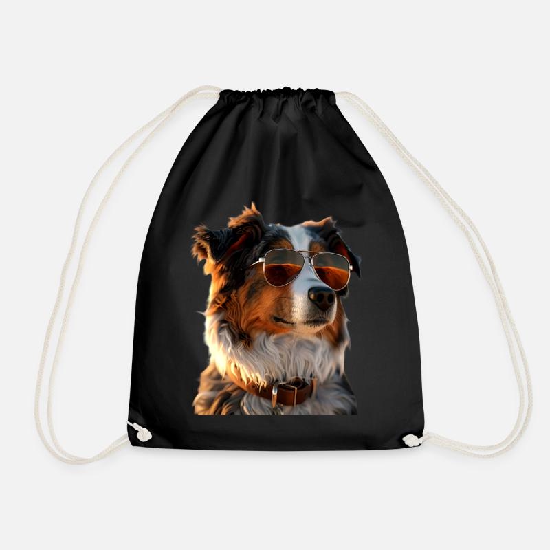 Australian Shepherd Hunde Liebhaber Süßer Aussie - Turnbeutel - Schwarz