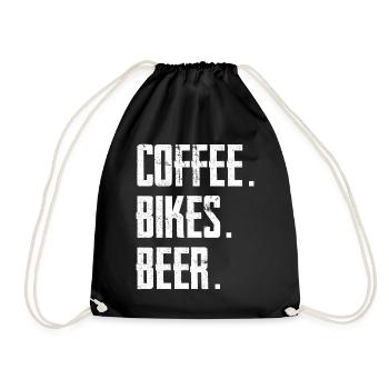 Café Vélos Bière - Sac de sport léger - noir - Devant
