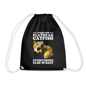 Poisson-chat pêcheur Poisson-chat Pêche au poisson-chat Pêche au poisson-chat - Sac de sport léger - noir - Devant