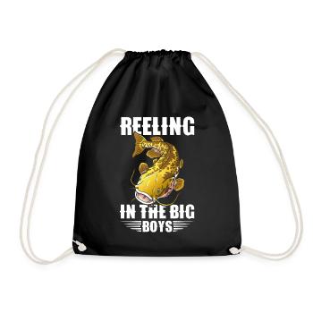 Poisson-chat pêcheur Poisson-chat Pêche au poisson-chat Pêche au poisson-chat - Sac de sport léger - noir - Devant