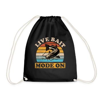 Poisson-chat pêcheur Poisson-chat Pêche au poisson-chat Pêche au poisson-chat - Sac de sport léger - noir - Devant