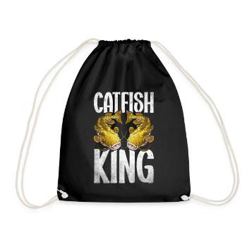 Poisson-chat pêcheur Poisson-chat Pêche au poisson-chat Pêche au poisson-chat - Sac de sport léger - noir - Devant