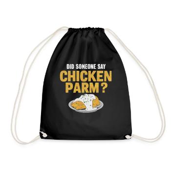 Quelqu’un a-t-il dit poulet parm ? Poulet Parme - Sac de sport léger - noir - Devant