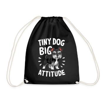Terrier Dog Small Dog Great Setting - Drawstring Bag - black - Front