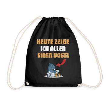 Oiseau pour les farceurs et les amateurs d’humour nerd - Sac de sport léger - noir - Devant