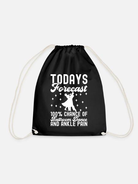 Ballroom Dance Ballroom Dancers Ballroom Dancers - Drawstring Bag - black