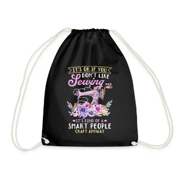 Ce n’est pas grave si vous n’aimez pas la couture... Drôle de couture - Sac de sport léger - noir - Devant