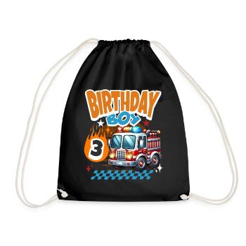 3ème anniversaire des pompiers - Sac de sport léger - noir - Devant