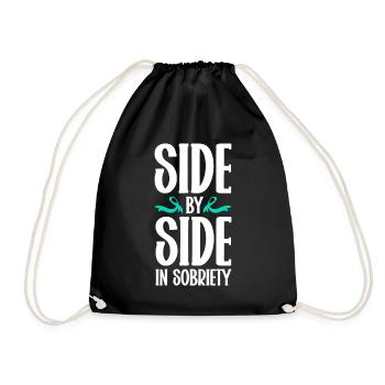 Awareness of Addiction Prevention Addiction - Drawstring Bag - black - Front