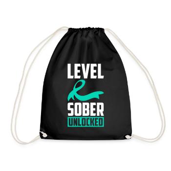 Sensibilisation à la prévention de la toxicomanie Toxicomanie - Sac de sport léger - noir - Devant