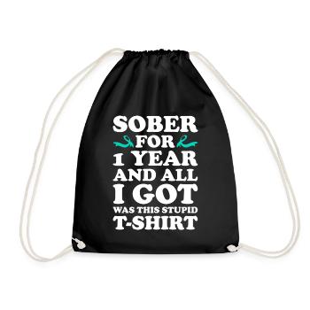 Sensibilisation à la prévention de la toxicomanie Toxicomanie - Sac de sport léger - noir - Devant