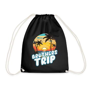 Sibling Brothers Journey - Drawstring Bag - black - Front