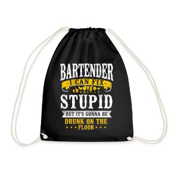 Bartender Mixologist Bartender I - Turnbeutel - Schwarz - Vorne