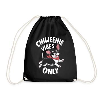 Chiweenie Vibes uniquement - Chiweenie Dog Love - Sac de sport léger - noir - Devant