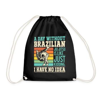 Une journée sans Jiu Jitsu Brésilien, c’est comme... juste - Sac de sport léger - noir - Devant