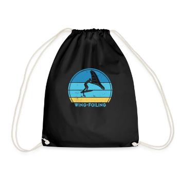 Wingfoil Surfer Hydrofoil Kitefoil Wingsurf - Sac de sport léger - noir - Devant