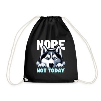 Nope Not Today Lazy Husky - Sac de sport léger - noir - Devant