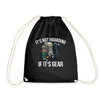 it's not horading gear, Photography camera - Turnbeutel - Schwarz - Vorne
