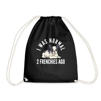 Bouledogue français drôle de dicton chien - Sac de sport léger - noir - Devant