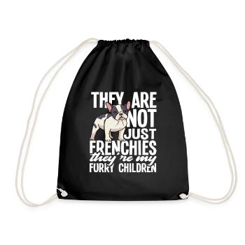 Bouledogue Français Enfants - Sac de sport léger - noir - Devant