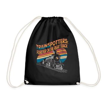 Trainspotters : toujours sur la bonne voie - Sac de sport léger - noir - Devant